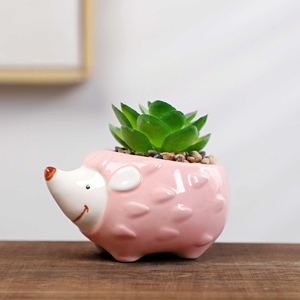 MSH Jardinière en <span class=keywords><strong>céramique</strong></span> mignonne en forme d'ormeau et de cochon, pot à succulentes de bureau, décoration de <span class=keywords><strong>jardin</strong></span> - Product Image 3