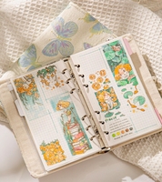Carnet à feuilles mobiles en tissu 2025, carnet amovible de grande valeur, carnet mignon pour fille, carnet de notes