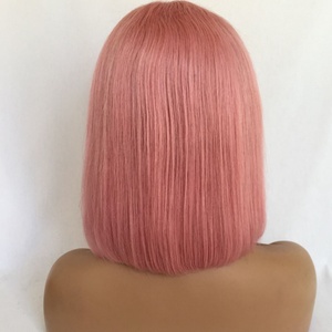 Peluca de Cabello Humano Barata con Frente de Encaje y Cabello de Bebé, Peluca Ombre Rosa con Frente de Encaje, Cabello con Cutícula Alineada - Product Image 3