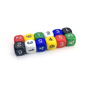 Jeux de société numériques personnalisés Coins arrondis Éducation préscolaire éducative dés numéro de rouleau - Product Image 5