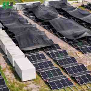 HJ có thể gập lại tấm pin mặt trời 100kw 200Kw mảng hệ thống container 40ft khẩn cấp cung cấp điện container cho cộng đồng từ xa - Product Image 3