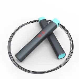 Chileaf tali Skipping Logo kustom, tali skipping Digital display pintar dengan aplikasi untuk kebugaran