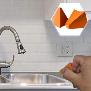 Silicone Caulking Tool Reusable Caulk Finishing Tool Caulk Smoothing Tool Caulking Applicator for <b>Tile</b> Window <b>Grout</b> Edge <b>Removal</b> - Product Image 1