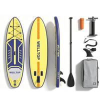 Planche de paddle gonflable tout-terrain conforme aux normes du marché italien, 320*81*15CM, en PVC/EVA, système à 3 ailerons, écologique et portable