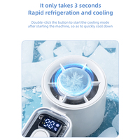 Ventilateur portable mini sur pied OEM 2000 mAh à recharge rapide Type-C, refroidisseur d'air turbo pour camping, sport, bureau