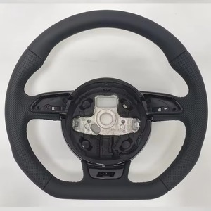 Compatible con Audi <span class=keywords><strong>A1</strong></span>, A3, A4, A5, Q5, B8 de 2009 a 2016. Volante Negro. Volante de Coche Duradero y Cómodo - Product Image 3
