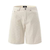 Shorts Denim Délavés Tendance, Imprimés Personnalisables OEM, Style Décontracté Été
