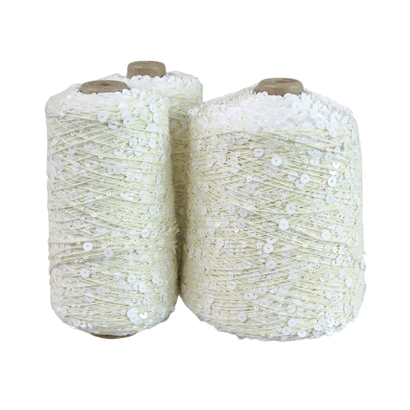 Pequeños pedidos personalizados fantasía suave hinchado visón Cachemira angora 30 hilo de lentejuelas 3mm + 6mm hilo de lana de conejo de Angora