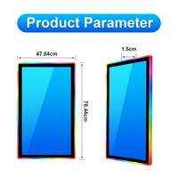 Pantalla Táctil Vertical LED LCD Acrílica Infrarroja de 32 Pulgadas con Bisel, Relación de Aspecto 4:3, USB, Nueva, para Monitor de Máquinas de Juegos de Habilidad