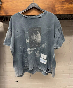 <span class=keywords><strong>T</strong></span>-<span class=keywords><strong>shirt</strong></span> Oversize Uomo Donna Grigio Lavaggio Pesante con Grafiche Stile Retro <span class=keywords><strong>Rock</strong></span> <span class=keywords><strong>Band</strong></span> Effetto Distrutto - Product Image 1