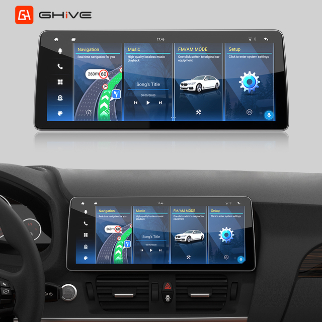 12.3" Screen 8 Core Touch Multimedia Radio Player System Carplay Audio Player Android 14 Car Stereo for BMW X1 X3 2 3 Series