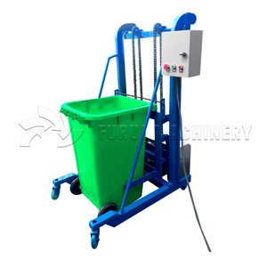 Popular electric bin lifter/trash cans lift machine