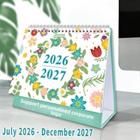 Calendrier de bureau mensuel anglais personnalisé 365 jours, planificateur 18 mois, calendrier compte à rebours, cadeau d'affaires
