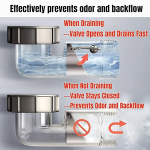 Égouttoir de cuisine en acier inoxydable 304, en matériau flexible et à conception ondulée extensible, pour la vente en gros - Product Image 4