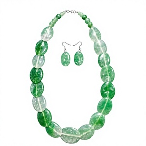Collar Clásico de Cuentas de Resina Turquesa, Forma de Bola, Estilo Casual, Hecho a Mano, Joyería Única Unisex para Mujer, Regalo - Product Image 4