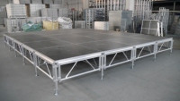 Événement extérieur piste de danse en alliage d'aluminium scène podium avec système de treillis DJ toit carré motif carré