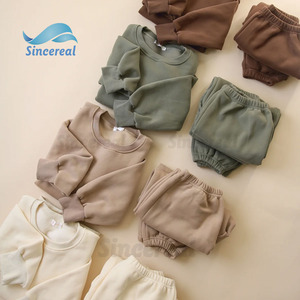 Biểu Tượng Tùy Chỉnh Mùa Đông Gia Đình Phù Hợp Với Trang Phục Sweatsuit Vòng Cổ Trẻ Em Áo Và Quần Jogger Sweatsuit Tracksuits - Product Image 6