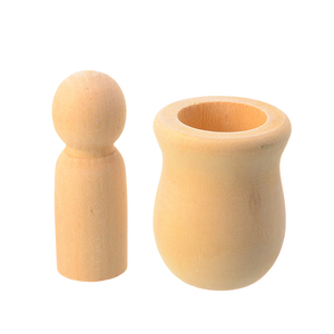 Clavija de madera sin pintar para personas, potes de anidación para artesanía artesanal, suministros de pintura - Product Image 4