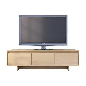 畅销简约实用设计自然色内置可调层压板2柜带抽屉电视架
