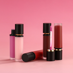 Cosmetici personalizzati specchio lucidalabbra in velluto rossetto opaco colore trucco No Logo bellezza vegana - Product Image 3