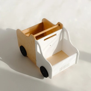 Giocattoli scatola camion per bambini mobili Montessori scaffale per Baby Shower regalo per sala giochi organizzatore Mini scaffale per libri - Product Image 5