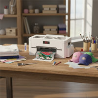 Imprimante DTF YONYUAN 30 cm pour tête Epson XP600, encre pigmentée CMYKW, nettoyage automatique, portable, recto-verso automatique pour l'impression de vêtements et de t-shirts