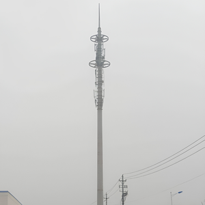 Poteau monopôle de 35 m en acier galvanisé haute résistance pour <span class=keywords><strong>site</strong></span> de <span class=keywords><strong>montage</strong></span> d'antenne - Prix usine - Product Image 1