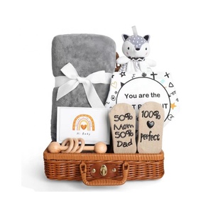 2024 Newborn <strong>Set</strong> Cute Bear Print Milestone Muslin Swaddle Blanket <strong>Babies</strong> <strong>Bedding</strong> Pouch New Born <strong>Baby</strong> Box Gift <strong>Set</strong> - Product Image 5