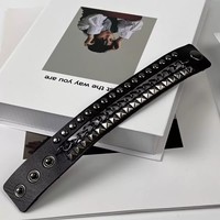 Ensemble de montres à quartz carrées pour hommes, bracelet en cuir, montre-bracelet avec bracelets, cadeau de luxe pour hommes