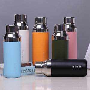 <strong>Ness</strong> Minimalist 304 Stainless Steel Vacuum Thermos Cup Sports Water Bottle 6-12 Hours Thermal Insulation Students Hot Water Gift - Product Image 1