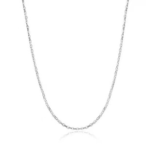 Cadena de imitación de plata 925 con cruz, cadena tipo O para mujer, acabada en oro real con colgante que conserva el color, cadena extendida. - Product Image 5