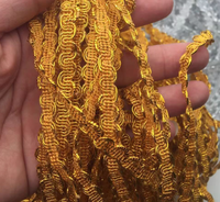 Vente en gros de dentelle africaine en or et argent, paillettes, bordure de dentelle de style moyen-oriental, dentelle pour accessoires vestimentaires