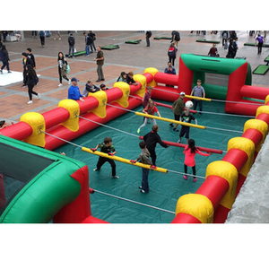 Giant Inflatable Human Foosball Table Sport Games Inflatable Football Pitch Outdoor Indoor Inflatable Soap Football <strong>Field</strong> - Product Image 5
