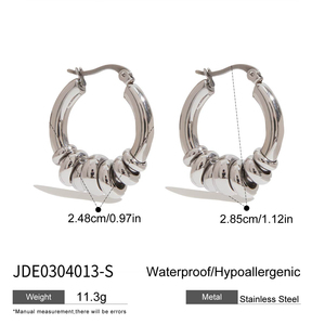 J & D <span class=keywords><strong>Boucles</strong></span> d'oreilles créoles <span class=keywords><strong>multi</strong></span>-<span class=keywords><strong>anneaux</strong></span> mobiles modernes minimalistes sans ternissure de style classique Huggie - Product Image 6