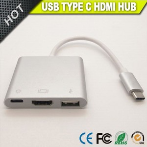 Loại C <span class=keywords><strong>USB</strong></span> 3.1 để <span class=keywords><strong>USB</strong></span>-C 4K HDTV <span class=keywords><strong>USB</strong></span> 3.0 đa cổng Bộ chuyển đổi trung tâm - Product Image 3
