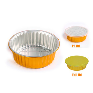 Bán Buôn Giá Tốt Thân Thiện Với Môi Dùng Một Lần Nhôm Lá Bánh Pan Nướng Container Lá Nắp Thực Phẩm Cấp Nhà Hàng Phục Vụ - Product Image 6