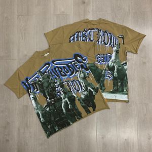 2026 Nuova T-shirt a maniche corte in cotone di alta qualità FIRST ROW, <span class=keywords><strong>abbigliamento</strong></span> firmato vintage di tendenza - Product Image 1