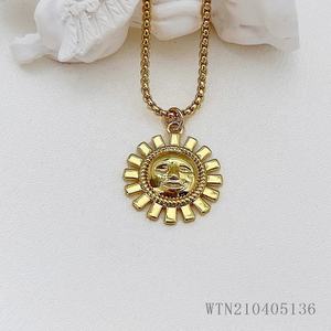 Bijoux de mode classique métal soleil fleur tournesol Mansing étoile pendentif colliers pour femmes accessoires - Product Image 5
