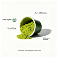Cápsulas de Té Adelgazante Universal Premium 6A Personalizadas, Té Matcha Orgánico Japonés de Grado Ceremonial Cultivado en Sombra, con Postgusto Dulce