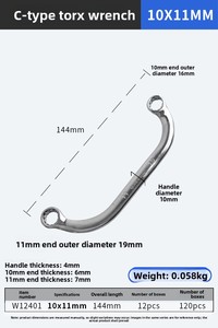 Clé à douille métrique en acier au carbone WEIDA de type S/C, chromée, fabricant OEM pour la réparation automobile DIY et les travaux d'angle spéciaux - Product Image 6