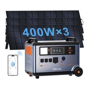 European LiFePO4 Stacked Battery 3600Wh 1500W MPPT Pure Sine Wave Remote Control Solar Portable <b>UPS</b> <b>Power</b> Station - Product Image 2