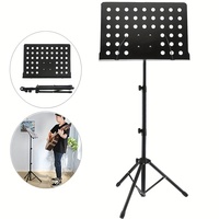 Support de musique pliant Portable Kit de batterie de guitare extensible réglable Erhu violon Performance bande voyage support de projecteur pour ordinateur portable