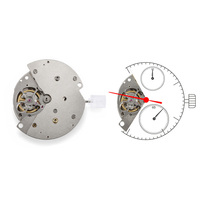 Mouvement de régulateur OEM personnalisé à 3 aiguilles séparées, base NH38, 21600 BPH, 24 rubis, calibre 32,5 mm pour fabricants de montres ODM