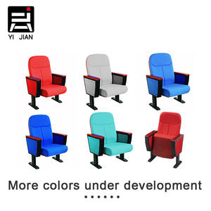Chaises ergonomiques de théâtre de tissu moderne de <span class=keywords><strong>prix</strong></span> usine pour l'usage d'école et d'hôpital d'hôtel de cinéma - Product Image 6