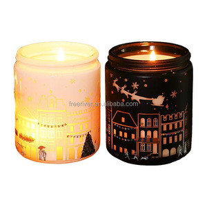 Bougie aromathérapeutique en cire de soja à <span class=keywords><strong>LED</strong></span> haut de gamme, très vendue, avec des barres, non toxique, écologique, décoration de Noël pour la maison, cadeau - Product Image 6