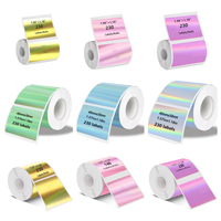 Étiquettes autocollantes personnalisées en rouleau, imperméables, rondes, carrées, logo, impression laser holographique, offset, OEM pour l'emballage des produits