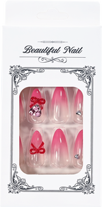 24 <span class=keywords><strong>Uñas</strong></span> Postizas <span class=keywords><strong>Cortas</strong></span> con Degradado Rojo Almendrado, <span class=keywords><strong>Uñas</strong></span> <span class=keywords><strong>de</strong></span> Corazón con Lazo, <span class=keywords><strong>Uñas</strong></span> Postizas <span class=keywords><strong>de</strong></span> Cobertura Completa para Mujeres y Niñas, Regalo para el Día <span class=keywords><strong>de</strong></span> <span class=keywords><strong>San</strong></span> <span class=keywords><strong>Valentín</strong></span> - Product Image 6