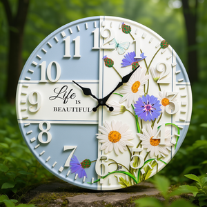 นาฬิกาแขวนผนัง (40 ซม.) ชีวิตนั้นสวยงาม JUSTAMINUTE หลากสี 21556 - Product Image 3