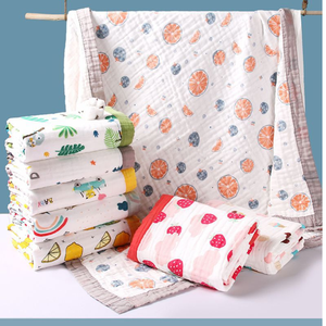 Toalla de Gasa Cuadrada de Algodón de Secado Rápido 110x110cm para Bebés Recién Nacidos, <span class=keywords><strong>Baño</strong></span>, Lavado de Cara, Paño para Eructos y Baberos Infantiles, Uso en <span class=keywords><strong>Baño</strong></span> y Dormitorio - Product Image 5