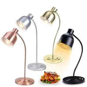 Lámpara de Calor para Alimentos de Acero Inoxidable, Lámpara Eléctrica para Calentar Alimentos, Lámpara de Escritorio para Buffet, Dorada BW222-11 - Product Image 6
